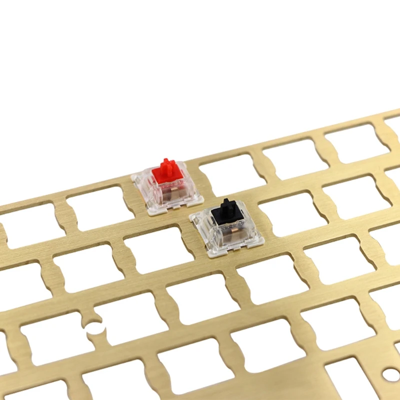 

Mechanical Keyboard CNC 60 Brass Drawing Concurrence Positioning Plate Support ISO ANSI for GH60 Pcb 60% Keyboard DIY