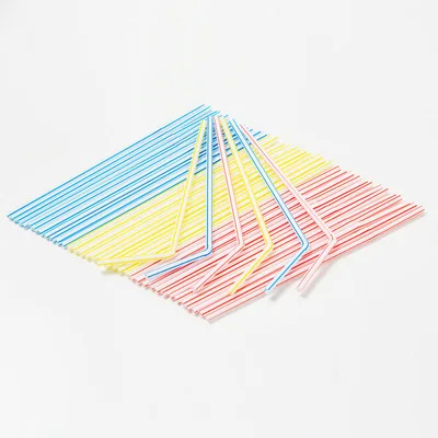 

50/100Pcs Colorful Disposable Plastic Curved Drinking Straws Wedding Birthday Party Bar Drink Accessories Plastic Color Straws