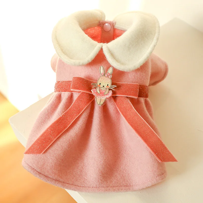 

Girl Dog Princess Dress Winter Pet Clothes Dresses Cat Chihuahua Yorkshire Maltese Shih Tzu Pomeranian Poodle Bichon Clothing Xs