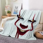 Фланелевое Одеяло CLOOCL для Счастливого Хэллоуина, коллекция персонажей из фильмов ужасов, 3D одеяло для путешествий с рисунком, одеяло