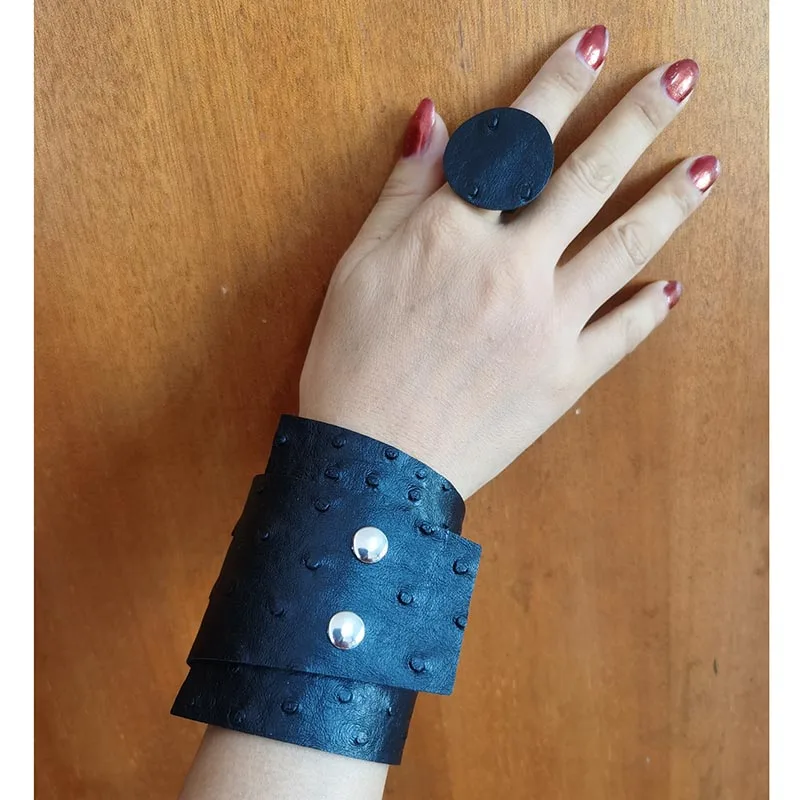 Женский кожаный браслет в стиле Бохо вечерние принтом змеиной кожи | Украшения и