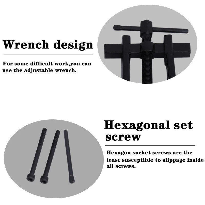 Car Two Jaw Inner Bearing Bilateral Rotation Gear Puller Automotive Machine Installation Remover Hand Tool Garage Parts |