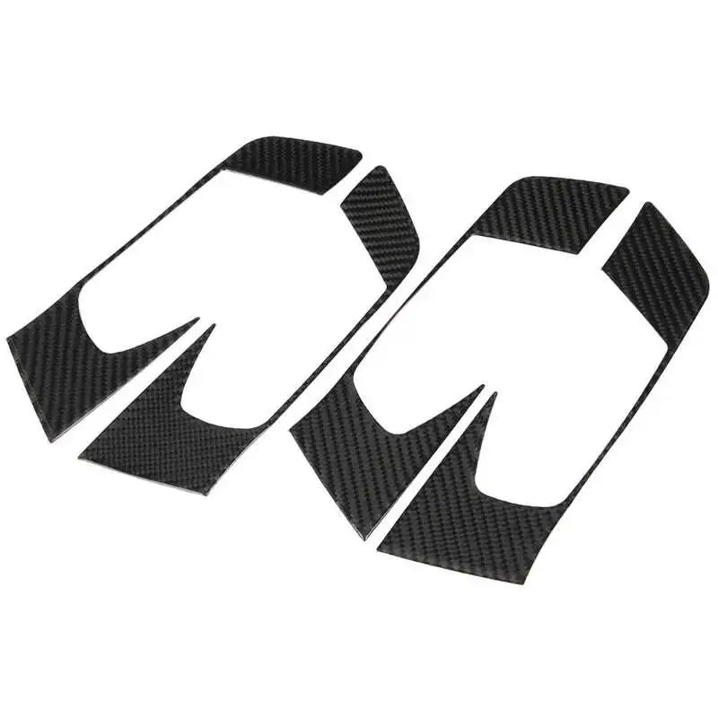 Внутренняя дверная ручка панель отделка крышка из углеродного волокна декор