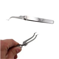 24pcs oral hygiene dental buccal tube tweezers holder placer instrument bracket stainless steel professional dentist tools