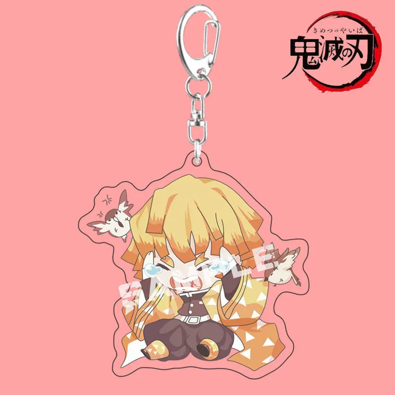 

Anime Demon Slayer Kimetsu no Yaiba Key Chain Hot Sale Tanjirou Acrylic Keyring Anime Lover Bag Pendant Charm Gift New Arrival