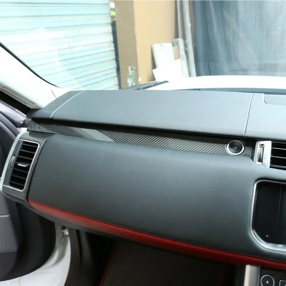 

100% Real Carbon Fiber Passenger Decoration Trim For Land Rover Range Rover Sport 2014-2020 Car Accessories Right Hand Driver