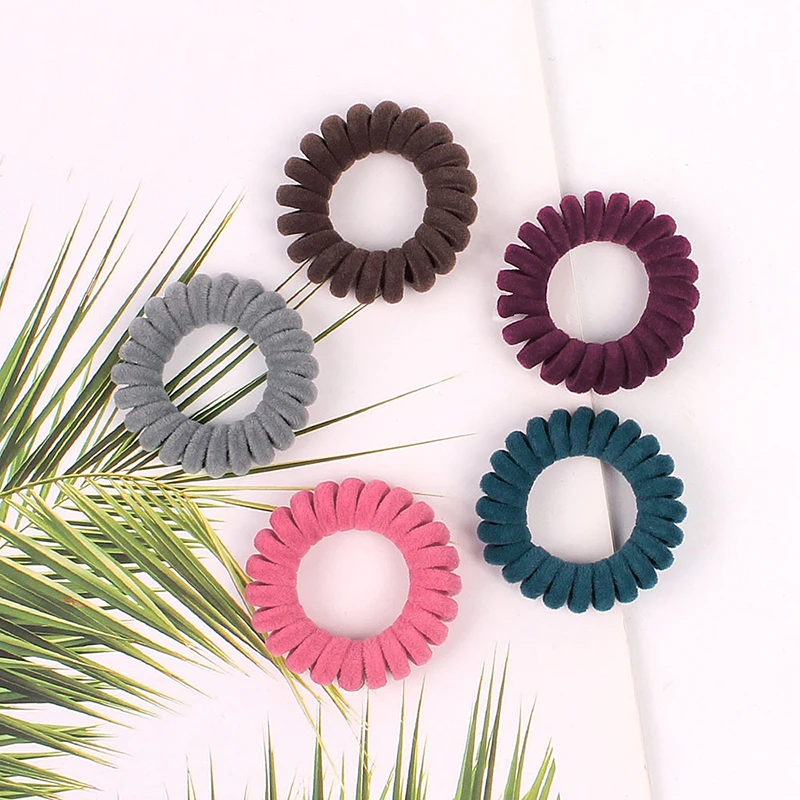 Резинки для волос женщин Однотонные резинки без следов эластичная резинка