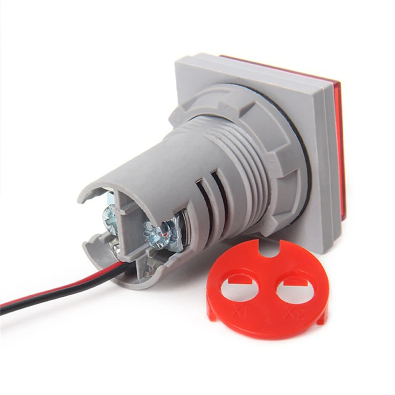 3 в 1 Вольтметр Амперметр Гц измеритель частоты 22 мм Цифровой Ток Напряжение Amp