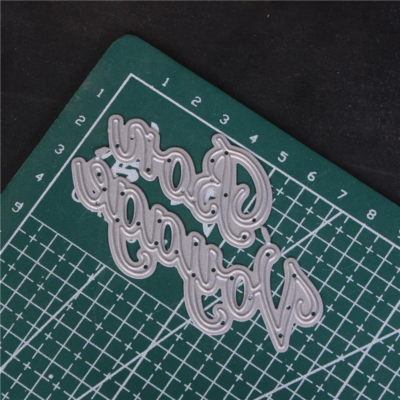 Французское слово металлические режущие штампы для скрапбукинга Diy высечки