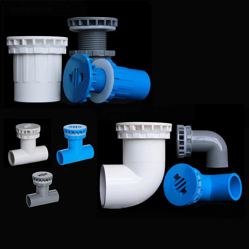 Штуцера поливинилхлоридной трубы садок для рыбы дренажный соединитель 20 мм