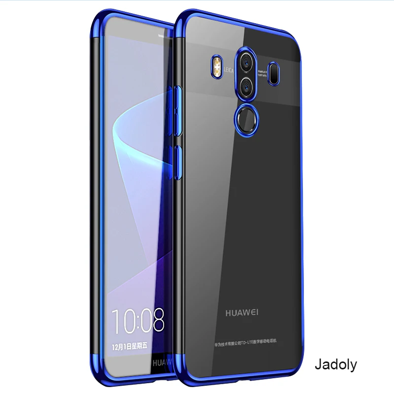 Гальванический чехол для Huawei Mate 10 Pro силиконовый металлический ударопрочный Case