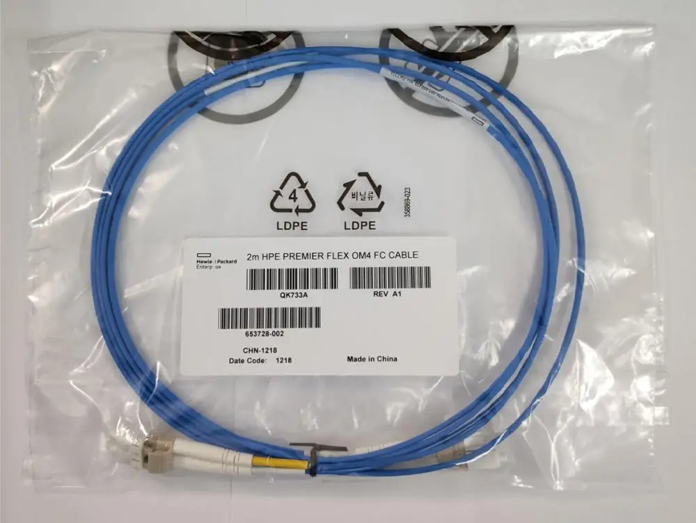 Кабель 2 м QK733A 653728 002 656428 001 Flex LC/LC OM4|Компьютерные кабели и разъемы| |