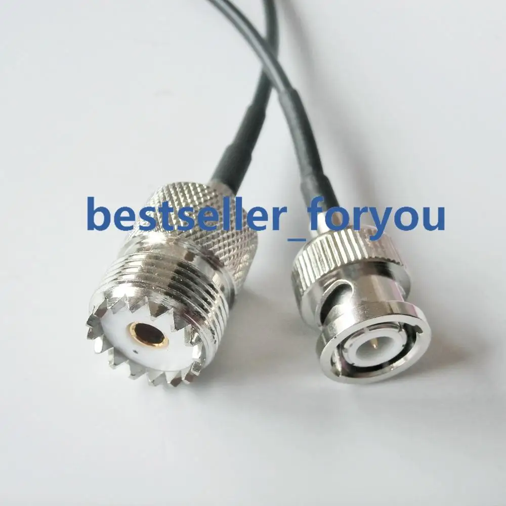 

BNC Q9 штекер к UHF разъем SO239 SO-239 разъем отрезок RG174 кабель 20 см 8 дюймов