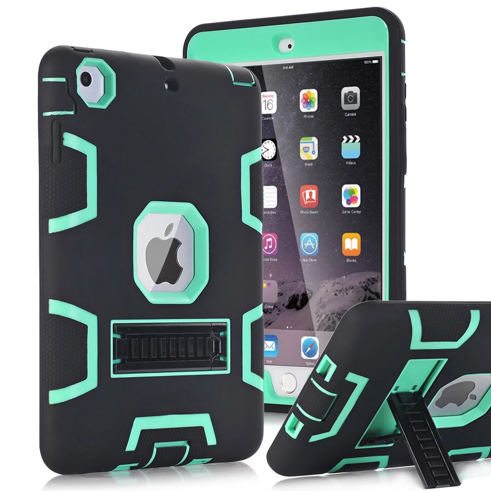 

Ударопрочный гибридный трехслойный защитный чехол для Apple IPad Mini 1/2/3