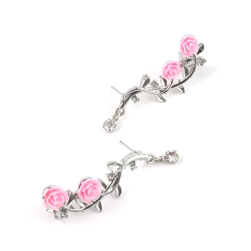 

Personalized style of women's Earrings Rose Tree Earrings ear clip earrings manufacturers preferential wholesale