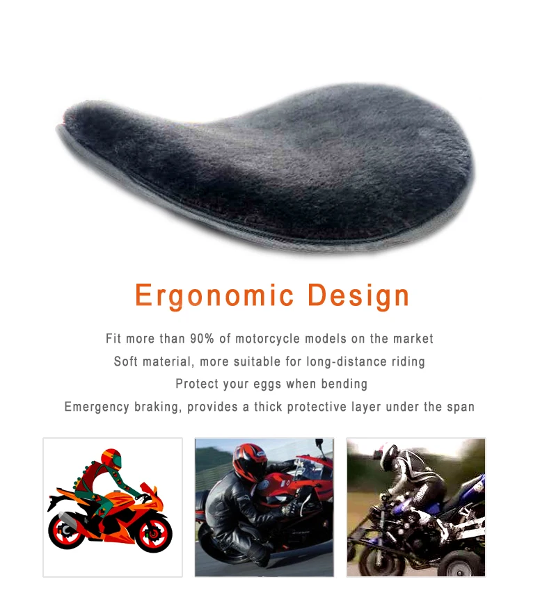 Подушка для сиденья мотоцикла reдостаточно из натуральной овечьей шерсти