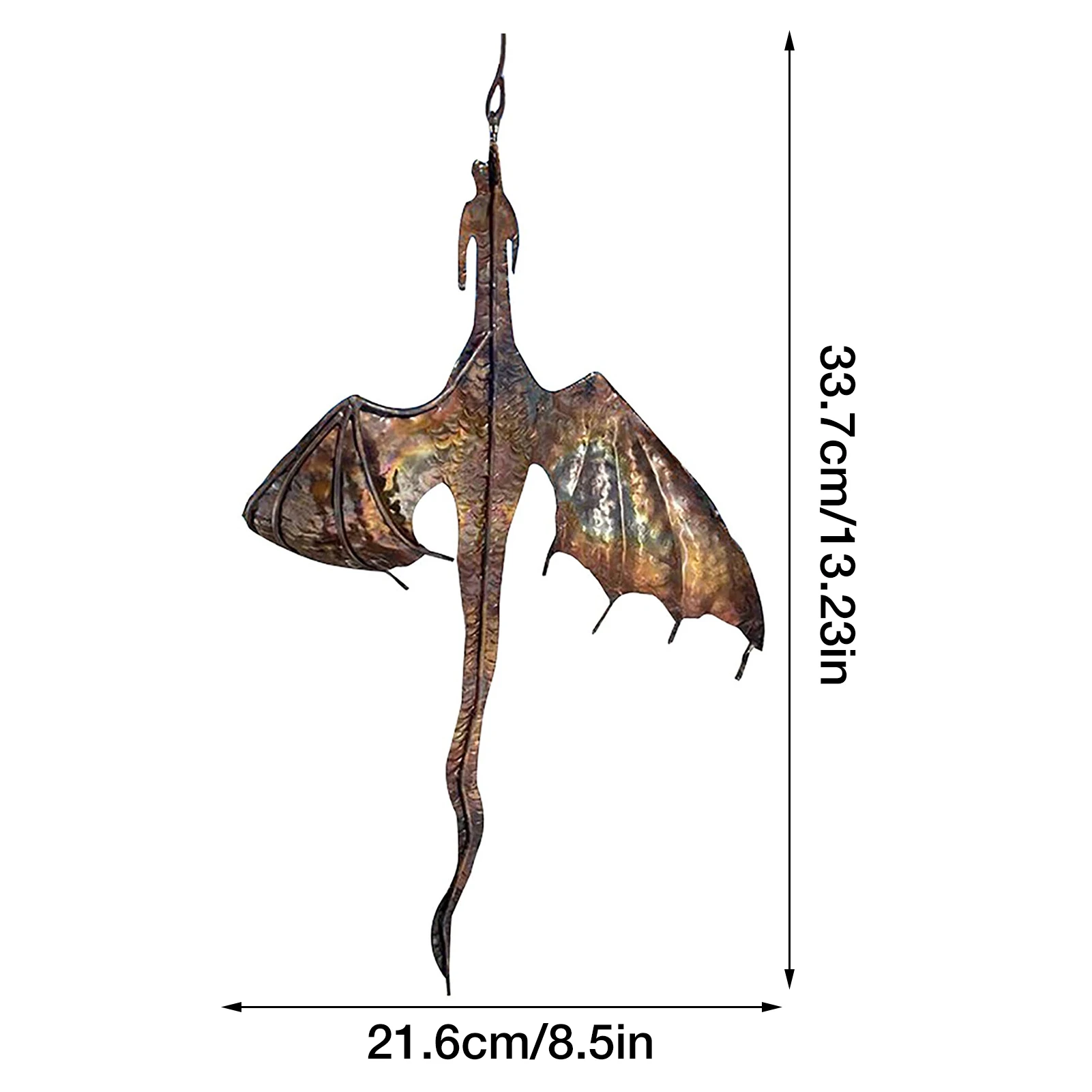 

Dragon Bat Wind Catcher Fascinating Garden Decoration Wind Sculptures Spinner Yard Windmill Garden Ornament Spinning Yard Art