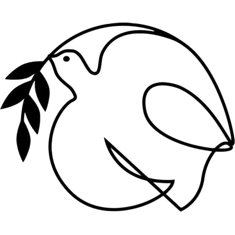 15*12.1cm Dove Peace For Car Window Truck Laptop Vinyl Decal Sticker World Hobby Accessories Motorcycle Helmet Styling - купить по