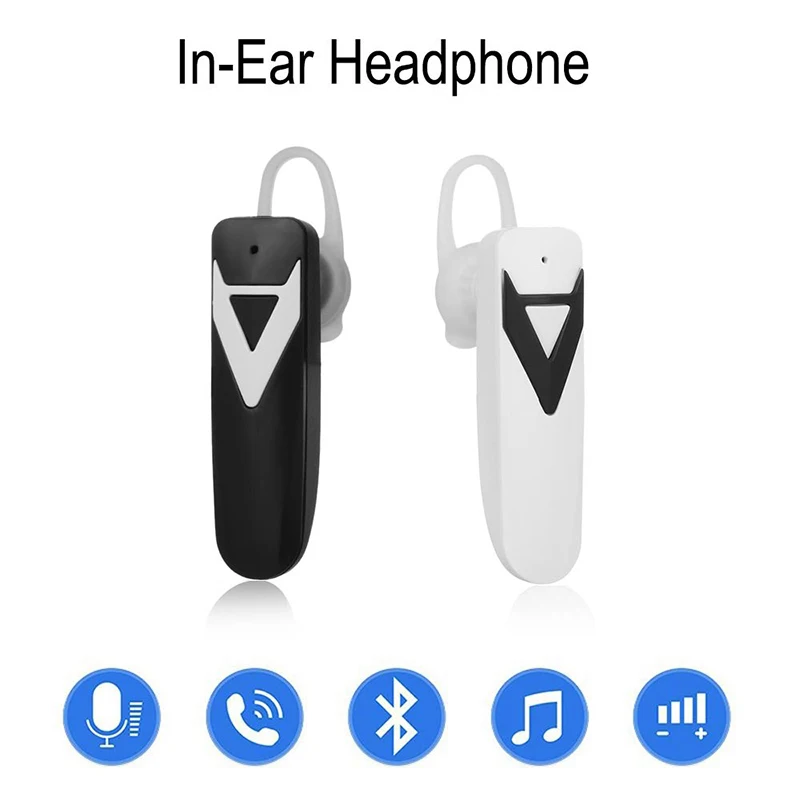 Мини Bluetooth наушники спортивные ушные крючки беспроводные автомобильная стерео