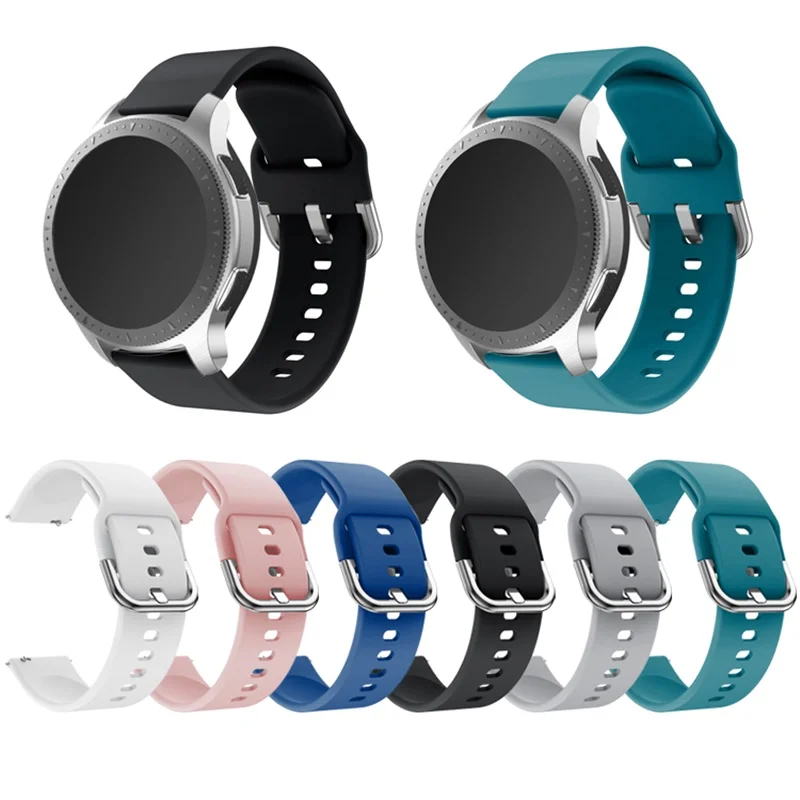 

Silicone Band for Huawei Watch GT2 20mm 22mm for Samsung Galaxy Watch Active 2 Gear S3 Smart Sport Strap Bracelet Quick Release