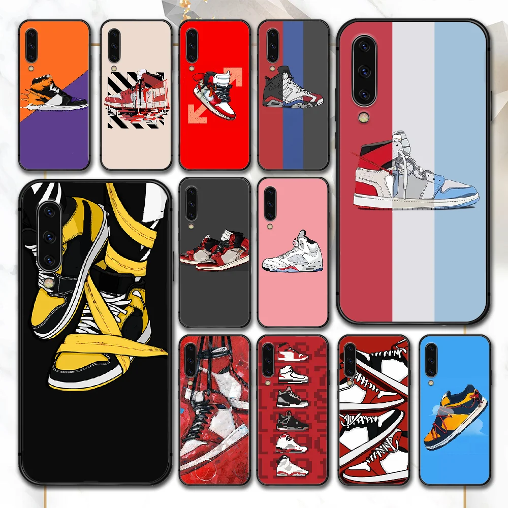 

Trend Brand Shoe Sneakers Phone Case For Samsung Galaxy A 3 5 7 8 10 20 20E 21S 30 30S 40 50 51 70 71 black Bumper Silicone