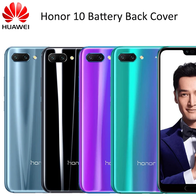 Защитный чехол для Huawei Honor 10 100% оригинал задняя крышка со стеклом корпус задней