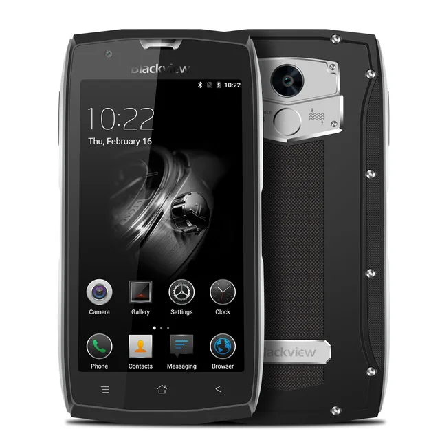 Blackview BV7000 мобильный телефон MT6737T четырехъядерный 5," FHD 2 Гб 16 Гб IP68 Водонепроницаемый ГЛОНАСС NFC 4G отпечаток пальца смартфон - Цвет: BV7000 Silver