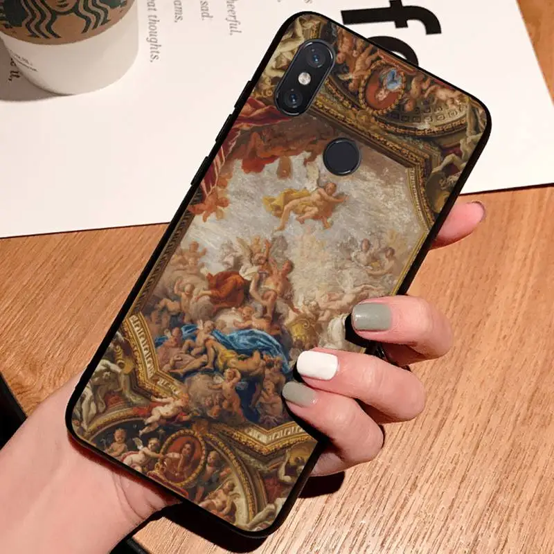 

Renaissance Aesthetic art fashion pattern luxury Phone Case shell For Xiaomi Redmi note 7 8 9 t k30 max3 9 s 10 pro lite