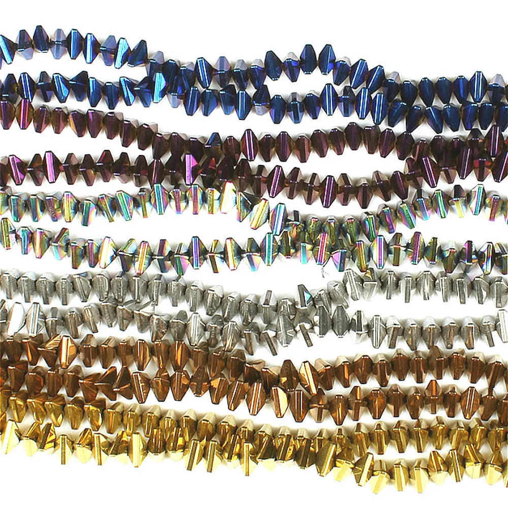 Бусины Из Гематита и натурального камня треугольные бусины россыпью с магнитным