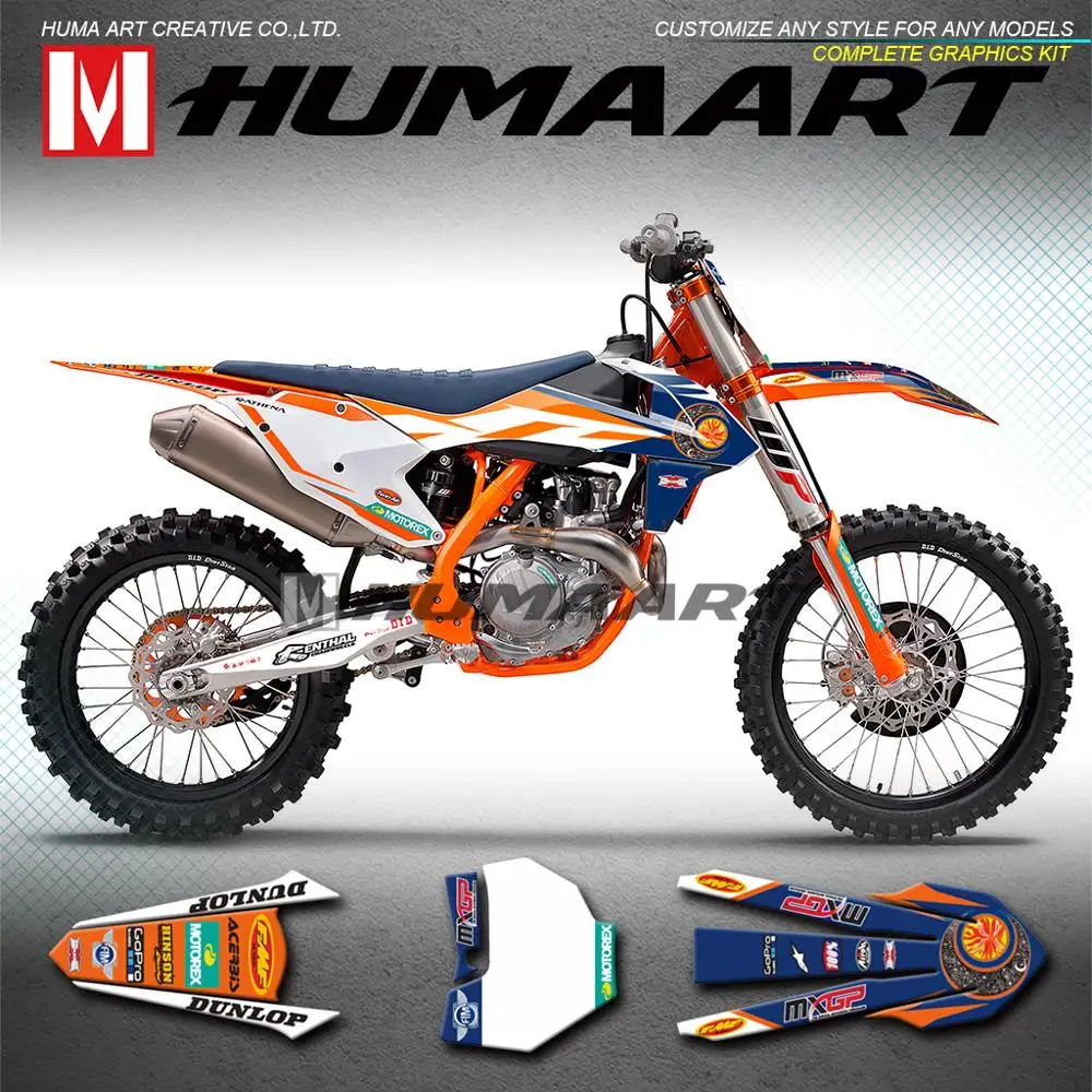 Набор наклеек HUMAART MX Graphics Racing клейкая оболочка украшение на заказ для 125 150 250 350 450 SX