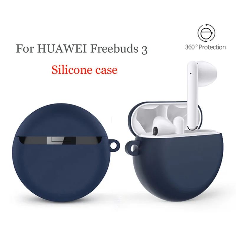 Чехол для huawei Freebuds 3 2019 беспроводной зарядный чехол силиконовый защитный