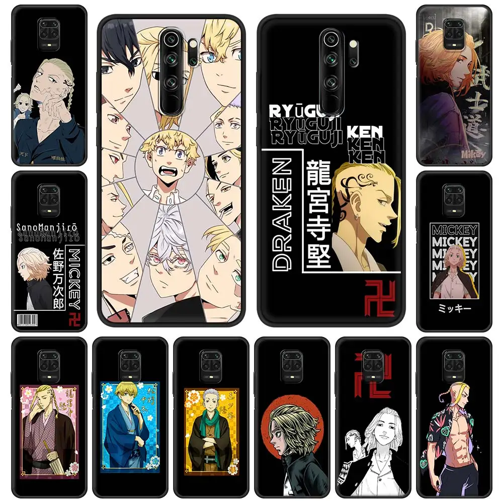 

Tokyo Revengers Anime Manjiro Ken Takemichi Phone Case For Xiaomi Redmi Note 9S 9 8 7 10 Pro 8T 9C 9A 8A K40 Soft Silicone Cover