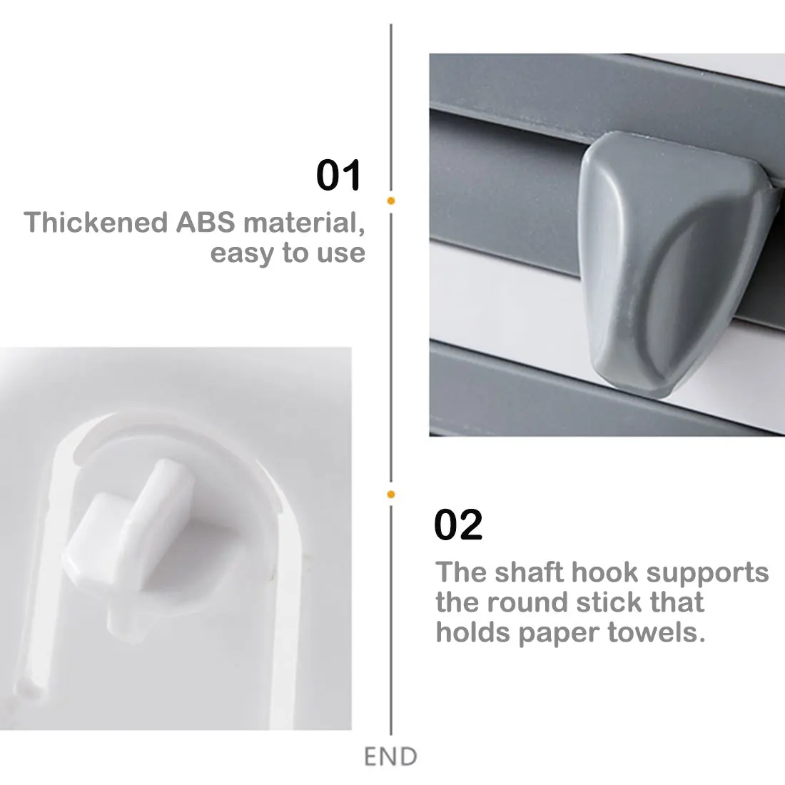 

Wall-Mount Paper Towel Holder Kitchen Cling Film Cutting Holder Storage Rack Paper Towel Holder Sauce Bottle Tin Foil Paper