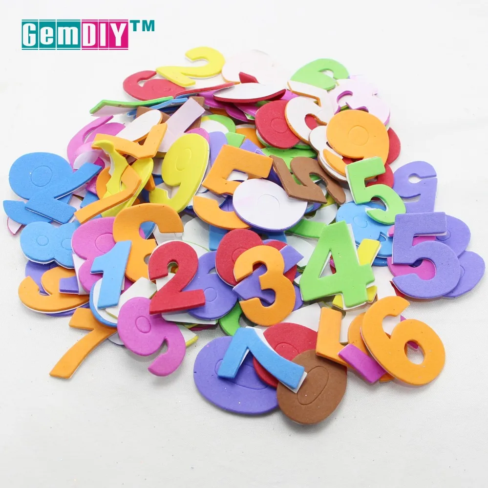 3cm 0-9 Arabic Numbers Non Woven Felt Fabric Polyester Cloth Felts Of Home Decoration Pattern Bundle For Sewing Dolls Crafts | Дом и сад