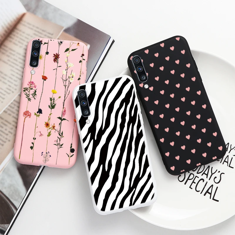 Чехол для Samsung Galaxy A70 мягкий силиконовый чехол 6 7 дюйма с динозавром и цветком A 70 a70