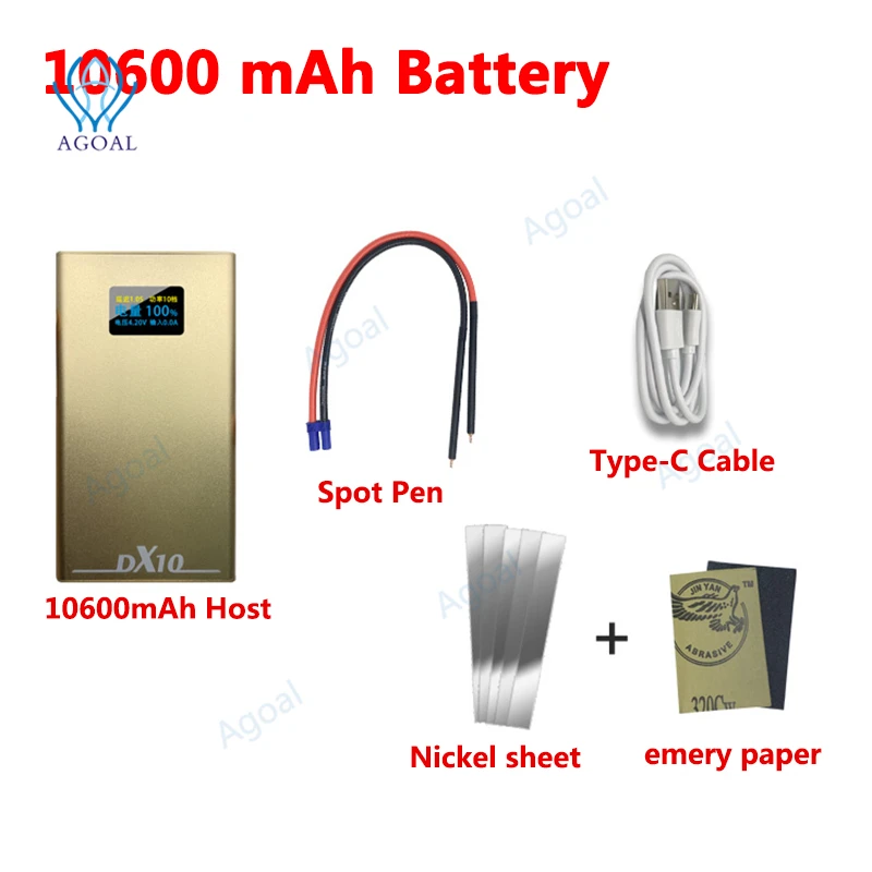 Яркий светодиодный Регулируемый мини-фонарь DX10 10600 мАч 0 2 мм никелевый