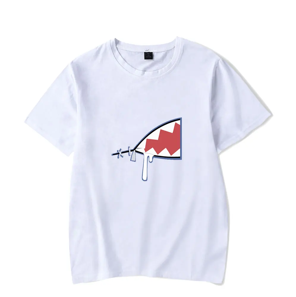 

2021 Hololive английский VTuber Gawr Gura Merch футболка с графическим принтом Харадзюку для мужчин женщин мужчин повседневная футболка уличная одежда фут...