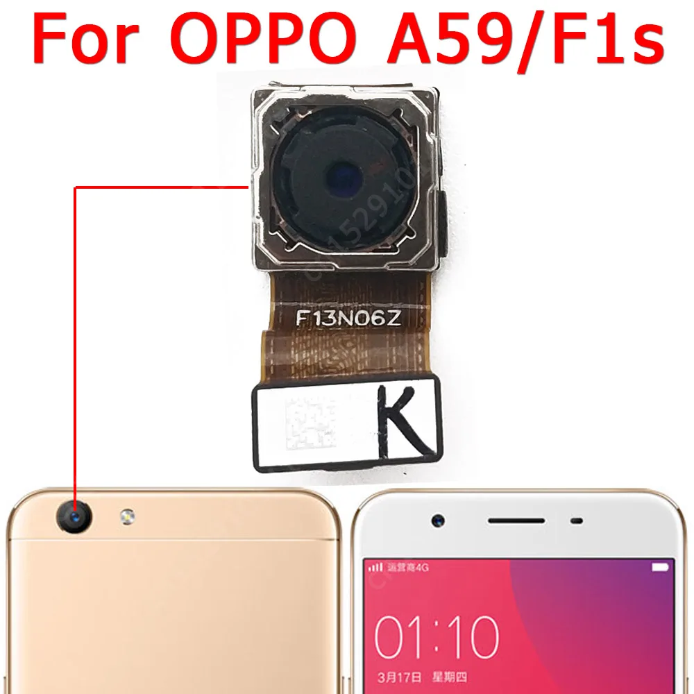 

Оригинальная камера заднего вида для OPPO F1s A59, основная большая задняя камера, Модуль гибкий кабель для замены, ремонта, запасные части