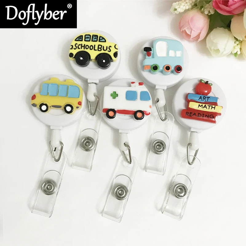 Новый дизайн 1 шт. качественная Выдвижная значок медсестры клипса Милая машина