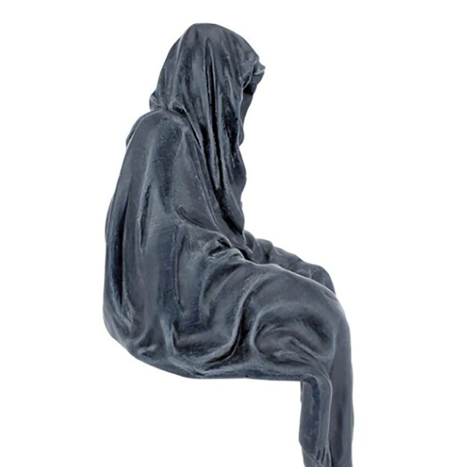 

Sitting Wizard Black Figurine For Shelf Decoration table decoration home decor Art Sculpture Resin Figurine Halloween Decor New