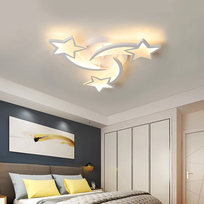 Светодиодная люстра со звездой для гостиной спальни дома современный декор