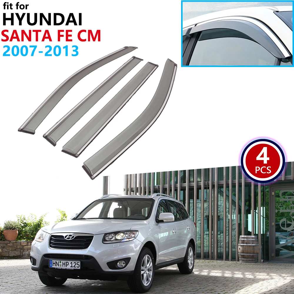 Для hyundai Santa Fe CM 2007 2008 2009 20110 2011 2012 2013 оконный козырек вентиляционные тенты дождевик