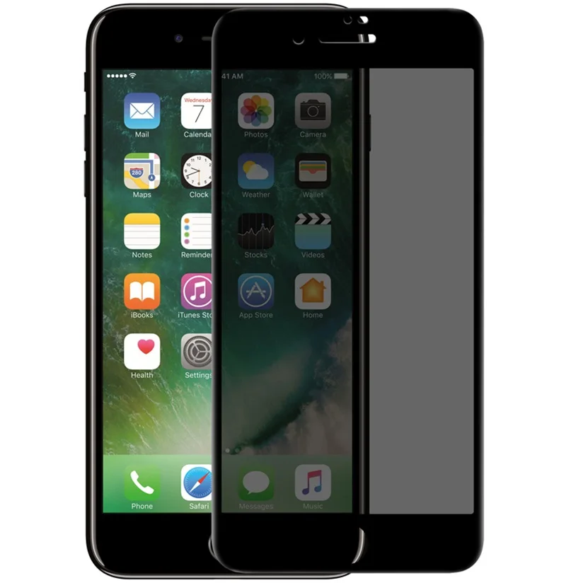 Для iPhone 7 8 7+ 8 Plus закаленное стекло Nillkin 3D AP+ Max анти-писк конфиденциальности полный экран защитная пленка стекло для iPhone8 - Цвет: Black
