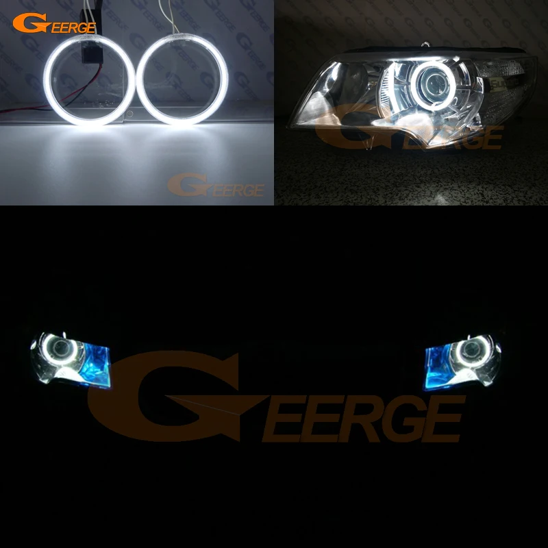 

For SKODA SUPERB 2 II 3T 2008 2009 2010 2011 2012 2013 pre Facelift Excellent Ultra bright CCFL Angel Eyes Halo Rings kit