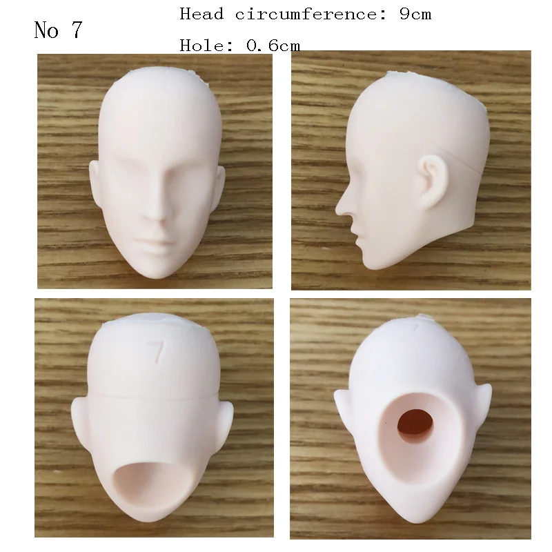 

1:12 OB Doll Action Figure Doll Head Reference Sculpting Makeup Practice Head for 4.3 inches Infant Head Dolls Accessory
