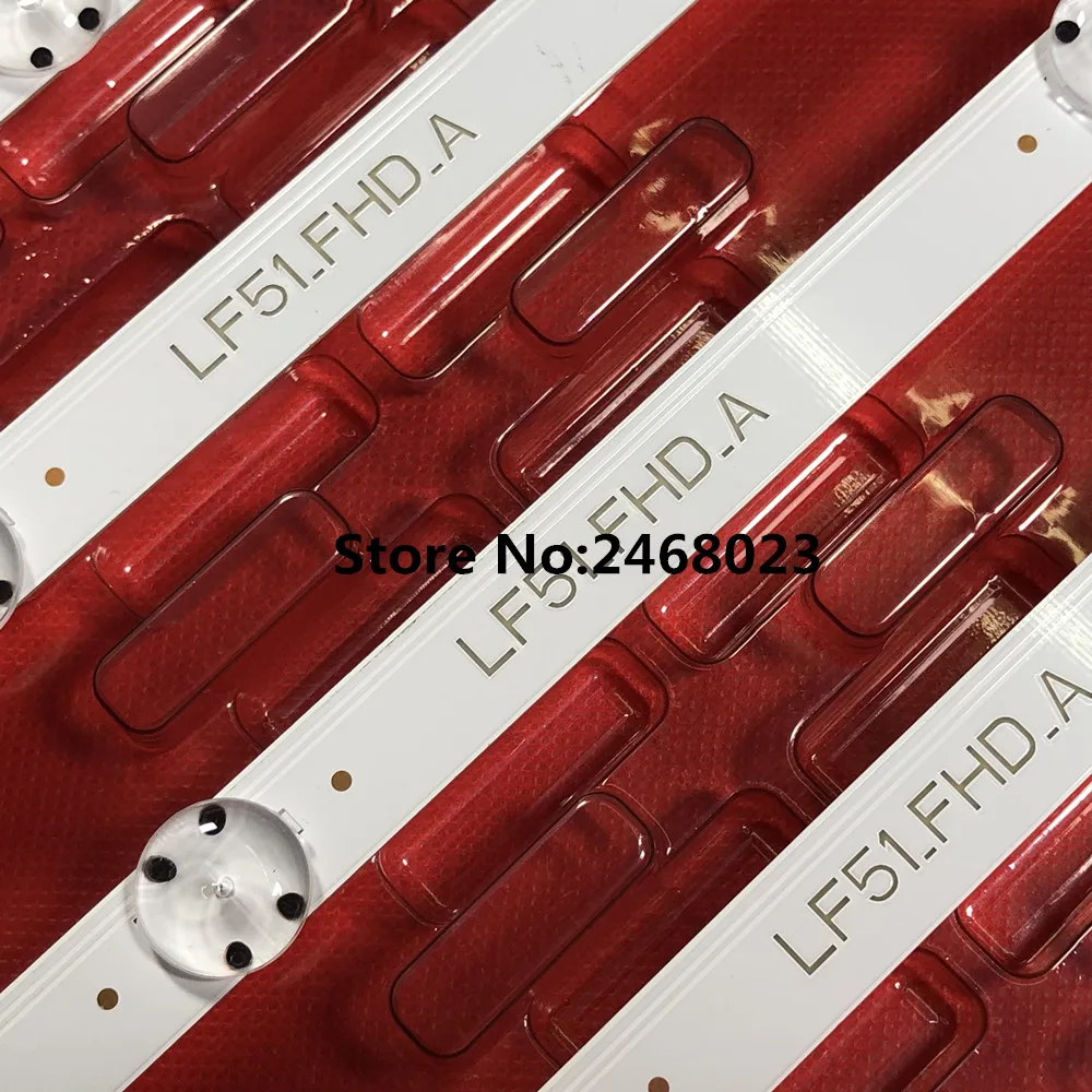 Новинка партиями по 5 комплектов = 30 шт. светодиодный подсветка полосы для LG 43LF5100