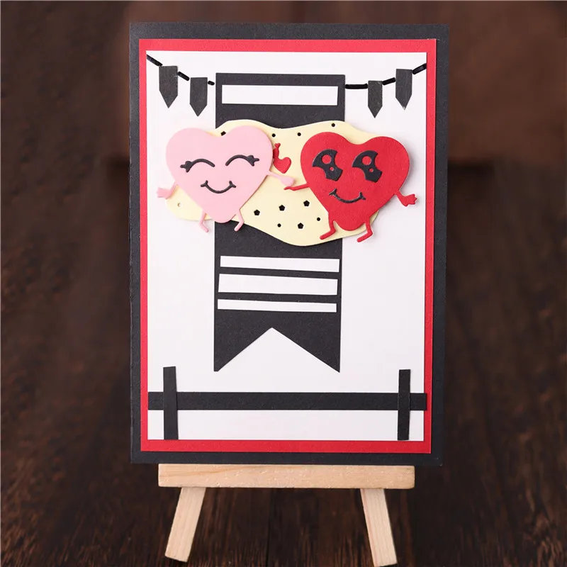 Металлический трафарет YaMinSanNiO в форме сердца и улыбки для фотографий | Дом сад