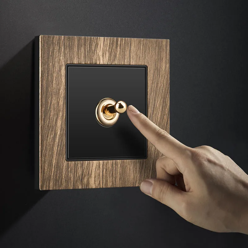 Настенный выключатель для домашнего пользования тип 86 1-4 клавиши 2 канала ретро