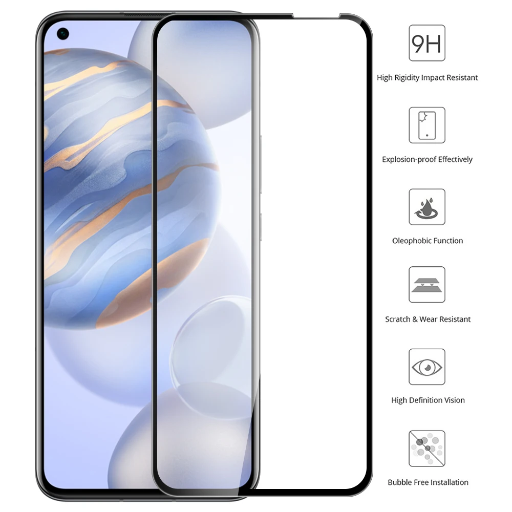 Ударопрочное закаленное стекло для HUAWEI Honor 8X 8A Huawei 9X 20 Pro защита экрана полная