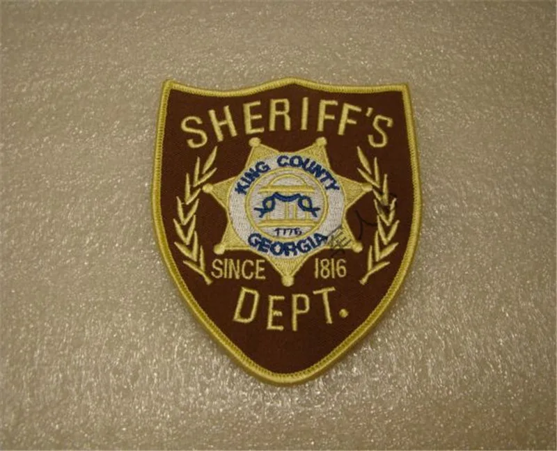 США Ходячие мертвецы король округ шериф Dept. патчи Хэллоуин косплей нашивка на